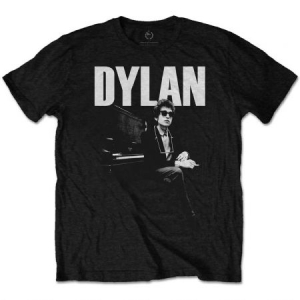 Bob Dylan - Bob Dylan Men's Tee: At Piano i gruppen Minishops / Bob Dylan hos Bengans Skivbutik AB (3619727r)