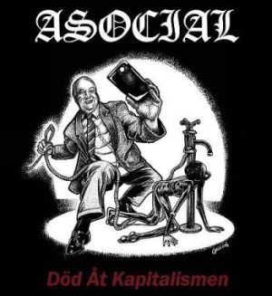 Asocial - Död Åt Kapitalismen (Vinyl) i gruppen VINYL hos Bengans Skivbutik AB (3640105)