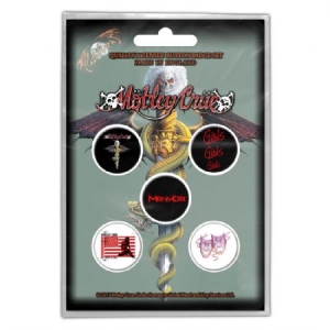 Motley Crue - MOTLEY CRUE BUTTON BADGE PACK: DR FEELGO i gruppen MERCH hos Bengans Skivbutik AB (3640998)