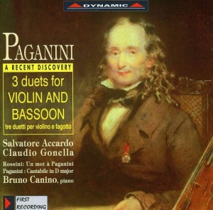 Paganini - Works For Violin And Bassoon i gruppen CD hos Bengans Skivbutik AB (3662172)