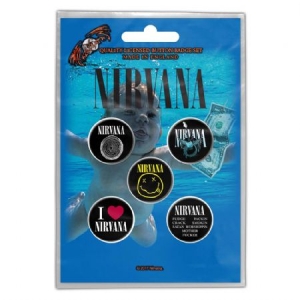 Nirvana - NIRVANA BUTTON BADGE PACK: NEVERMIND i gruppen Minishops / Nirvana hos Bengans Skivbutik AB (3668016)