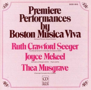 Seeger Ruth Crawford Mekeel Joyce - Premiere Performances i gruppen CD hos Bengans Skivbutik AB (3677260)