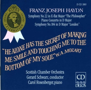 Haydn Franz Joseph - Symphonies 22 & 104 Piano Concerto i gruppen CD hos Bengans Skivbutik AB (3677387)