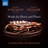 Schumann Camillo  Menager Lauren - Works For Horn & Piano i gruppen CD hos Bengans Skivbutik AB (3720515)