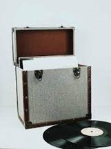 Vinyl Storage - 50LP Record Storage Carry Case - GreyBro i gruppen VinylTilbehør hos Bengans Skivbutik AB (3737780)