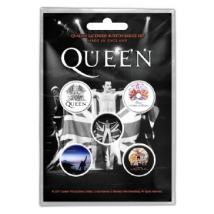 Queen - QUEEN BUTTON BADGE PACK: FREDDIE i gruppen Minishops / Queen hos Bengans Skivbutik AB (3739626)