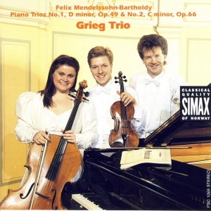 Grieg Trio - Mendelssohn:Piano Trio 1/2 i gruppen CD / Klassisk hos Bengans Skivbutik AB (3744935)