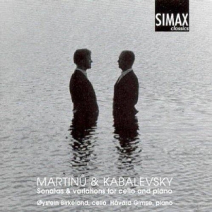 Birkelandøystein/Håvard Gimse - Martinu/Kabalevski For Cello And Pi i gruppen CD / Klassisk hos Bengans Skivbutik AB (3746154)