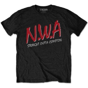 N.W.A - N.W.A UNISEX TEE: STRAIGHT OUTTA COMPTON i gruppen CDON - Exporterade Artiklar_Manuellt / T-shirts_CDON_Exporterade hos Bengans Skivbutik AB (3750668)