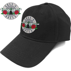 Guns N Roses - Silver Circle Logo Bl Baseball C i gruppen MERCHANDISE / Merch / Metal hos Bengans Skivbutik AB (3755185)