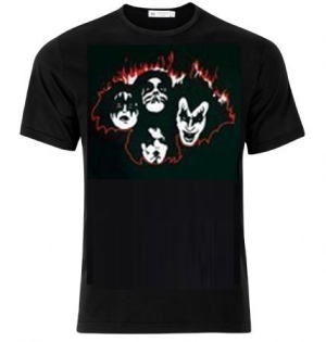 Kiss - Kiss T-Shirt Faces Flames i gruppen Merchandise hos Bengans Skivbutik AB (3755924)