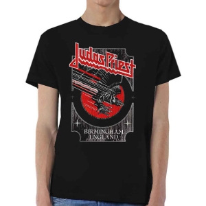 Judas Priest - Silver And Red Vengeance Uni Bl T-Shirt i gruppen MERCHANDISE / T-shirt / Metal hos Bengans Skivbutik AB (3762834r)