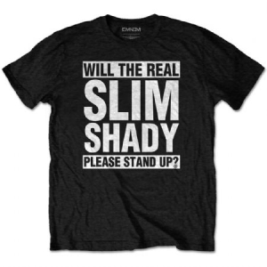 Eminem - Eminem Unisex Tee: The Real Slim Shady i gruppen Merchandise hos Bengans Skivbutik AB (3762836)