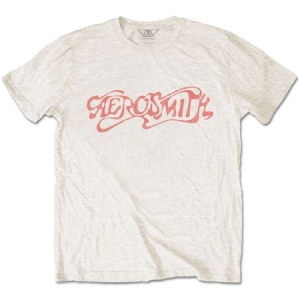 Aerosmith - Classic Logo Uni Natrl i gruppen MERCH / T-Shirt / Rockoff_Nya April24 hos Bengans Skivbutik AB (3768395r)