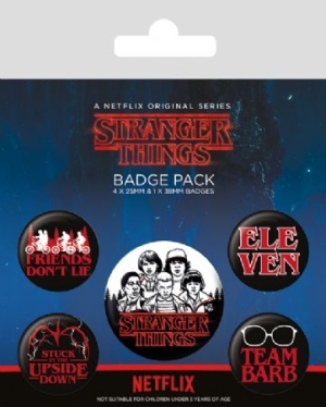 Stranger Things - Badge Pack i gruppen MK Export CDON Merch hos Bengans Skivbutik AB (3778766)