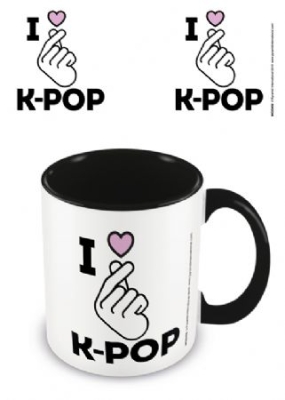 K-Pop - I Love K-Pop - Black Coloured Inner Mug i gruppen Minishops / K-Pop Minishops / K-Pop Øvrige hos Bengans Skivbutik AB (3779074)