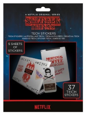 Stranger Things - Tech Sticker Pack i gruppen Merchandise hos Bengans Skivbutik AB (3779081)