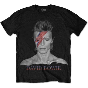 David Bowie - Aladdin Sane Uni Bl i gruppen MERCH / T-Shirt / Rockoff_Nya April24 hos Bengans Skivbutik AB (3795865r)