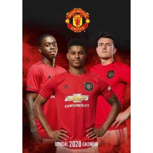 Manchester United - Official 2020 Calendar i gruppen Merchandise hos Bengans Skivbutik AB (3805085)