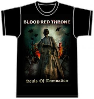 Blood Red Throne - T/S Souls Of Damnation (L) i gruppen Merchandise hos Bengans Skivbutik AB (3811460)