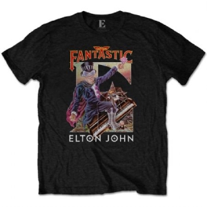 Elton John - T-shirt - Captain Fantastic (Men Black) i gruppen Merch CDON 2306 hos Bengans Skivbutik AB (3827297)