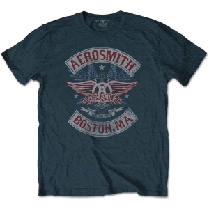 Aerosmith - Boston Pride Uni Denim i gruppen MERCH / T-Shirt / Rockoff_Nya April24 hos Bengans Skivbutik AB (3833925r)