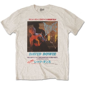 David Bowie - Japanese Text Uni Sand i gruppen MERCH / T-Shirt / Rockoff_Nya April24 hos Bengans Skivbutik AB (3833997r)