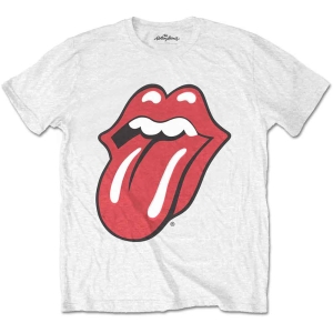 Rolling Stones - Classic Tongue Uni White T-Shirt i gruppen MERCHANDISE / T-shirt / Pop-Rock hos Bengans Skivbutik AB (3834166r)