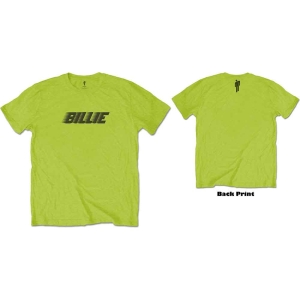 Billie Eilish - Racer Logo & Blohsh Uni Lime Green i gruppen MERCH / T-Shirt / Rockoff_Nya April24 hos Bengans Skivbutik AB (3835671r)