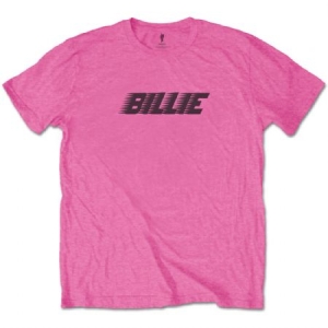 Billie Eilish - Racer Logo & Blohsh Uni Pink i gruppen MERCH / T-Shirt / Rockoff_Nya April24 hos Bengans Skivbutik AB (3835678r)