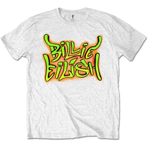 Billie Eilish - Graffiti Uni Wht i gruppen MERCH / T-Shirt / Rockoff_Nya April24 hos Bengans Skivbutik AB (3835681r)