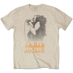 Janis Joplin - Janis Joplin Unisex Tee: Working The Mic i gruppen Merchandise hos Bengans Skivbutik AB (3835737)