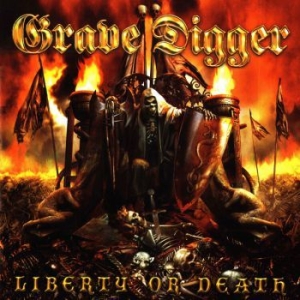 Grave Digger - Liberty Or Death (Red/Black Splatte i gruppen VINYL hos Bengans Skivbutik AB (3846234)