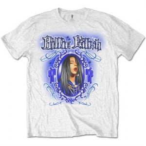 Billie Eilish - Airbrush Photo Uni Wht i gruppen MERCH / T-Shirt / Rockoff_Nya April24 hos Bengans Skivbutik AB (3865158r)