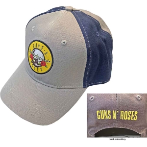 Guns N Roses - Circle Logo Grey/Navy Baseball C i gruppen MERCH hos Bengans Skivbutik AB (3881289)