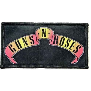 Guns N Roses - Scroll Logo Printed Patch i gruppen MERCHANDISE / Accessoarer / Metal hos Bengans Skivbutik AB (3881711)