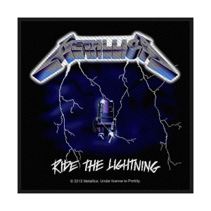 Metallica - Ride The Lightning Standard Patch i gruppen MERCHANDISE / Merch / Metal hos Bengans Skivbutik AB (3882197)