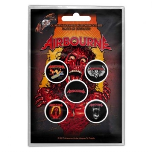 Airbourne - BUTTON BADGE PACK: BREAKIN' OUTTA HELL ( i gruppen Merch CDON 2306 hos Bengans Skivbutik AB (3882361)