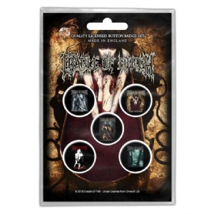 Cradle Of Filth - BUTTON BADGE PACK: ALBUMS (RETAIL PACK) i gruppen MK Export CDON Merch hos Bengans Skivbutik AB (3882365)