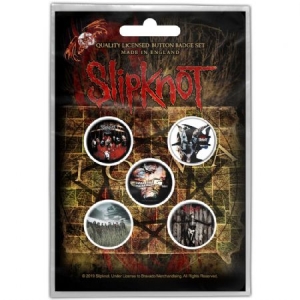 Slipknot - BUTTON BADGE PACK: ALBUMS (RETAIL PACK) i gruppen Minishops / Slipknot hos Bengans Skivbutik AB (3882368)