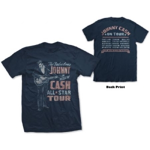 Johnny Cash - Unisex Tee: All Star Tour (Back Print) i gruppen Merch T-shirts / Classic Tours hos Bengans Skivbutik AB (3907251r)