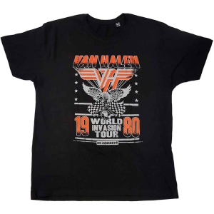 Van Halen - Invasion Tour 80 Uni Bl T-Shirt i gruppen MERCHANDISE / T-shirt / Metal hos Bengans Skivbutik AB (3907283r)