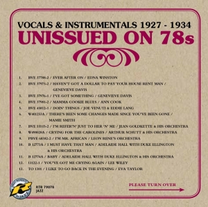 Various - Unissued 78S - Vocals & Instrumentals i gruppen CD / Jazz hos Bengans Skivbutik AB (3929862)