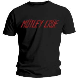 Mötley Crue - Mötley Crue unisex tee : Distressed logo i gruppen Merchandise hos Bengans Skivbutik AB (3932668r)