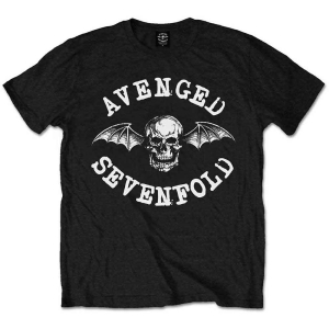 Avenged Sevenfold - Classic Deathbat Uni Bl i gruppen MERCH / T-Shirt / Rockoff_Nya April24 hos Bengans Skivbutik AB (3942943r)