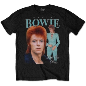 David Bowie - Life On Mars Homage Uni Bl i gruppen MERCH / T-Shirt / Rockoff_Nya April24 hos Bengans Skivbutik AB (3942966r)