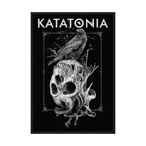 Katatonia - Crow Skull Standard Patch i gruppen MERCHANDISE / Accessoarer / Metal hos Bengans Skivbutik AB (3943298)