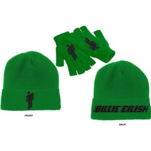 Billie Eilish - Billie Eilish Unisex Beanie Hat & Glove Set : Blohsh i gruppen MK Export CDON Merch hos Bengans Skivbutik AB (3944371)