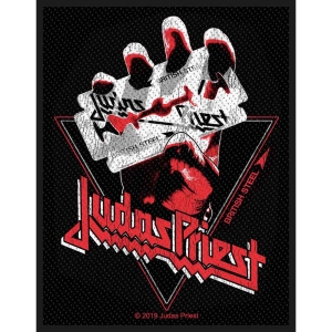 Judas Priest - British Steel Vintage Standard Patch i gruppen MERCHANDISE / Merch / Metal hos Bengans Skivbutik AB (3946358)