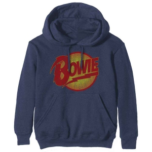 David Bowie - Unisex Pullover Hoodie: Vintage Diamond  i gruppen Minishops / David Bowie / David Bowie Merch hos Bengans Skivbutik AB (3968041r)